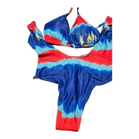 Kprdeo Two-Piece Swimsuit Thong Bikini Set Sport Size Small - Picture 5 of 9